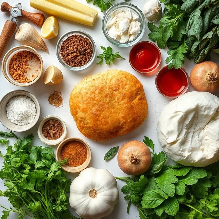 Ingredients for Cheesy Garlic Cruffins Perfect for Easy Dinner or Snack - Quick, Creamy, Oven‑Baked Treat