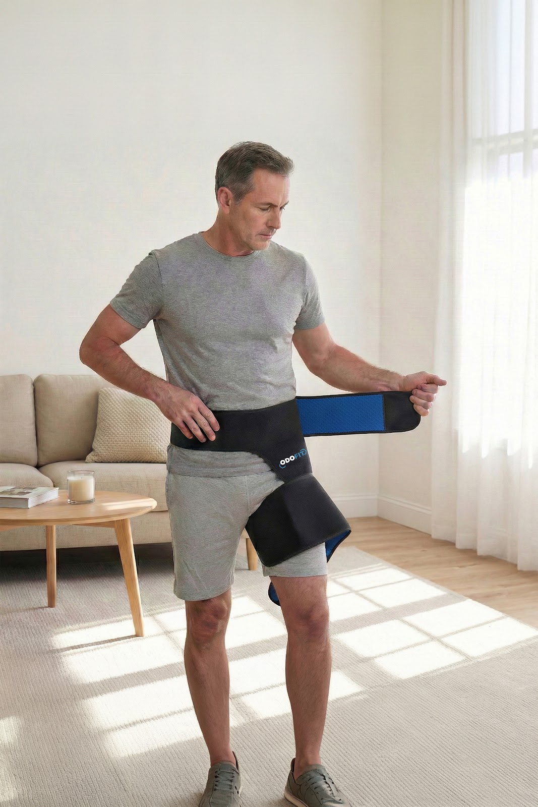 Step 1 – position and secure waist