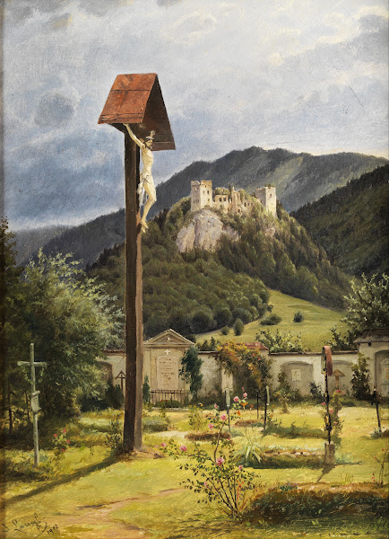 Blick über den St Galler Friedhof 1902