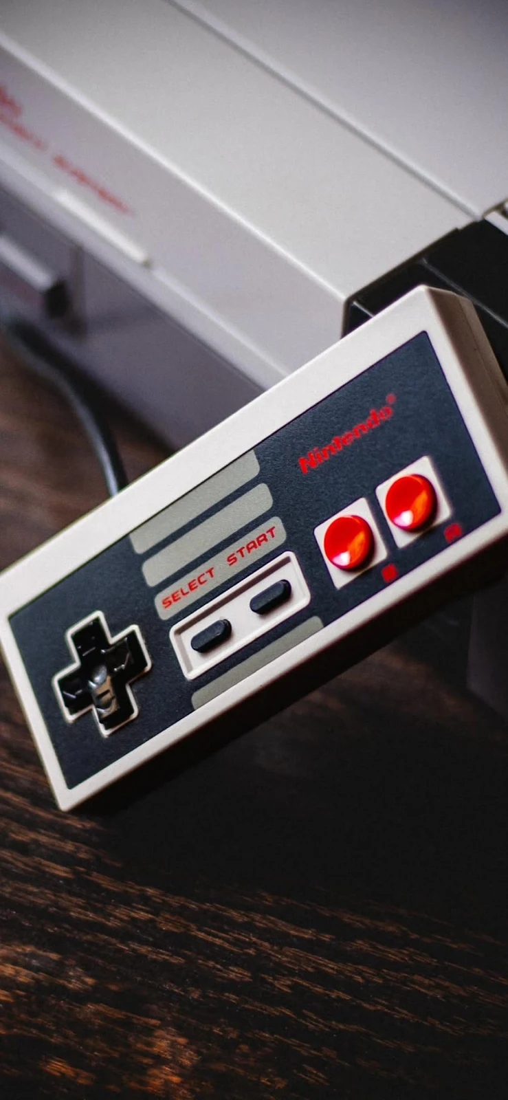 Nintendo Entertainment System Controller - Macro Photography Full HD iPhone Wallpaper (1090x2360)