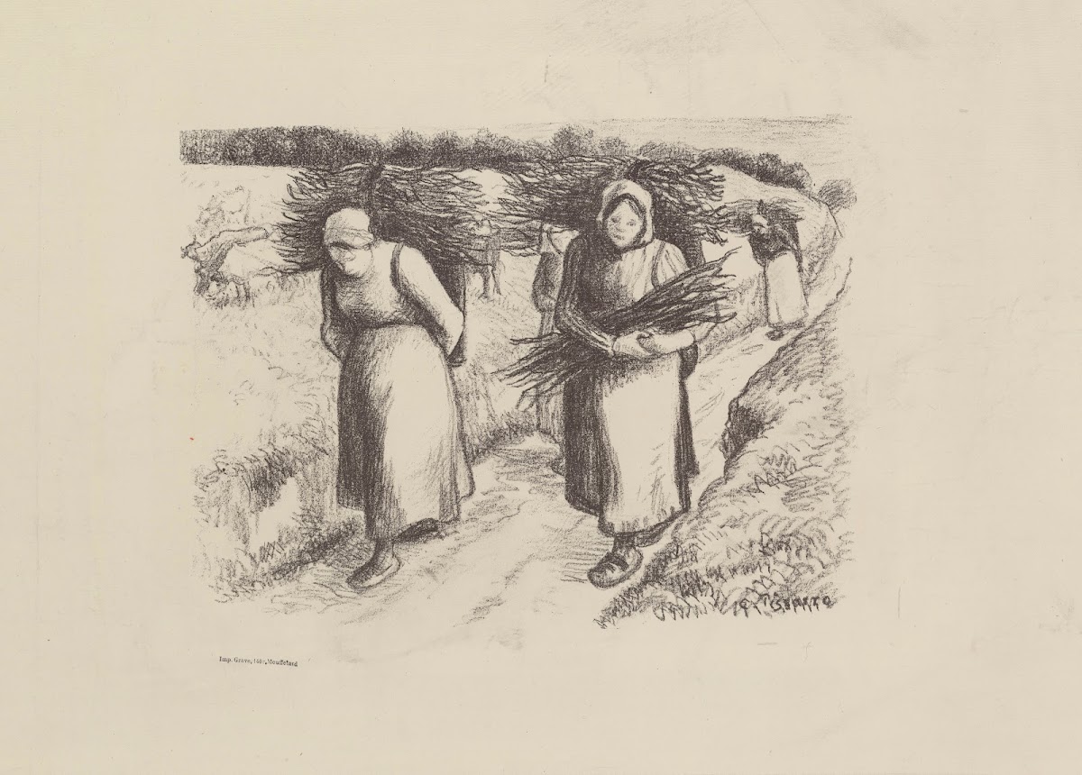 Paysannes portant des fagots 1896