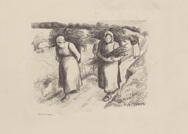 Paysannes portant des fagots 1896