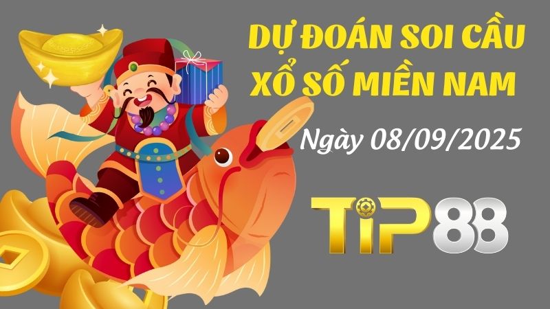 Dự đoán soi cầu xổ số miền Nam ngày 08/09/2025