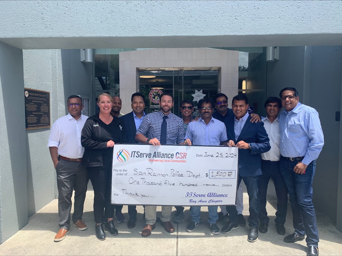 ITServe Bay Area Chapter Police Department Donation Drive