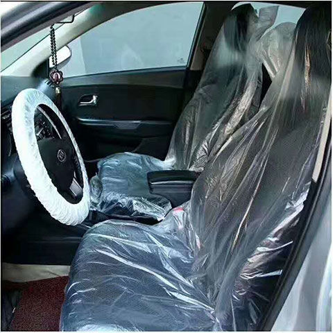 Disposable car seat cover, transparent, 140×80 cm
