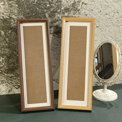 Wooden picture frame, rectangular, 15 × 42 cm