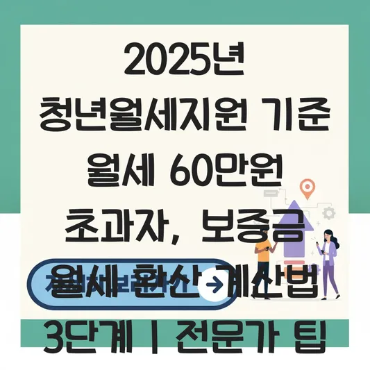월세 60만 원 초과 시 지원받는 '보증금 월세 환산' 계산법 대표 이미지