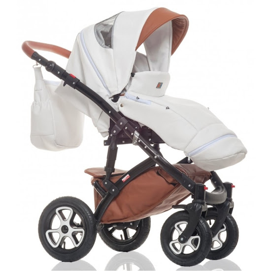 Коляска 2 в 1 Broco Eco 03 коричневый