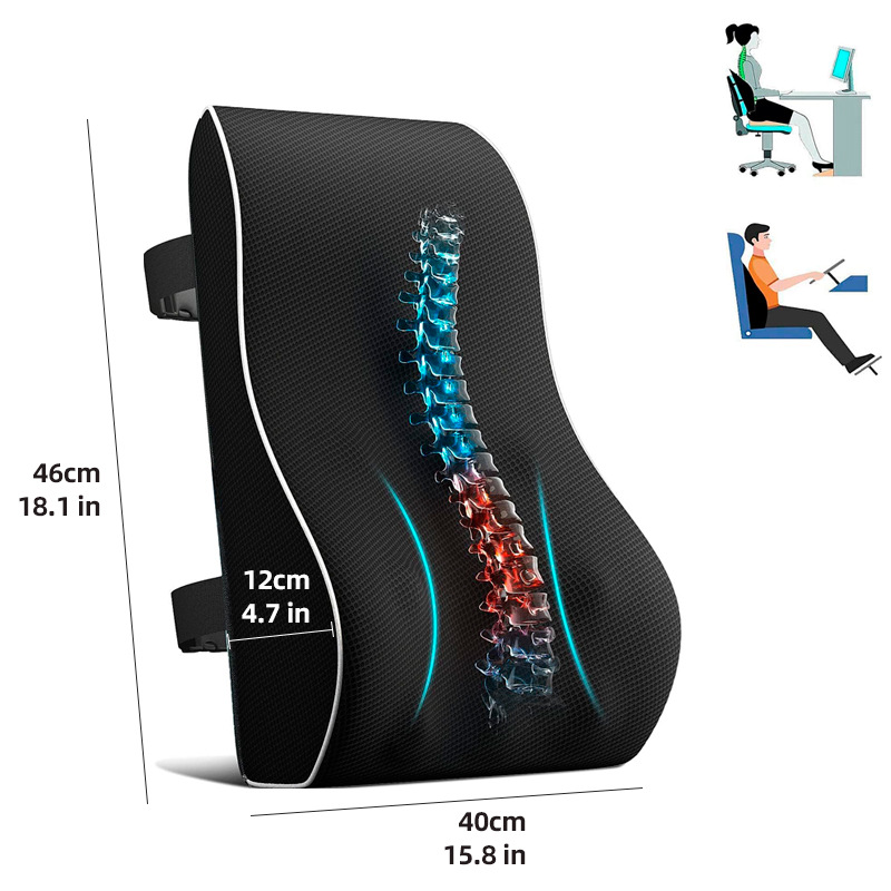 Ergonomic Memory Foam Lumbar Support