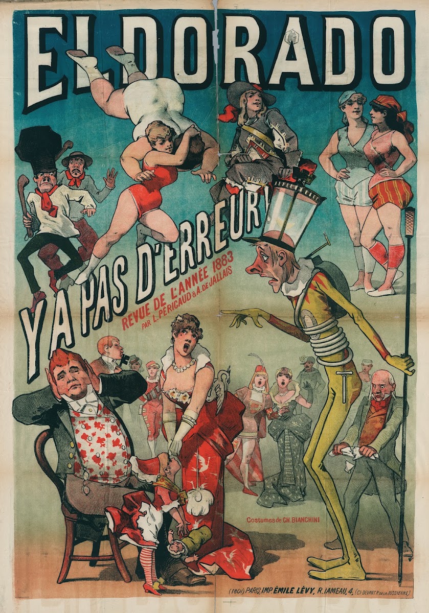 Eldorado Y A Pas Derreur Revue De Lannee 1883 Par Pericaud  A De Jallais Costume