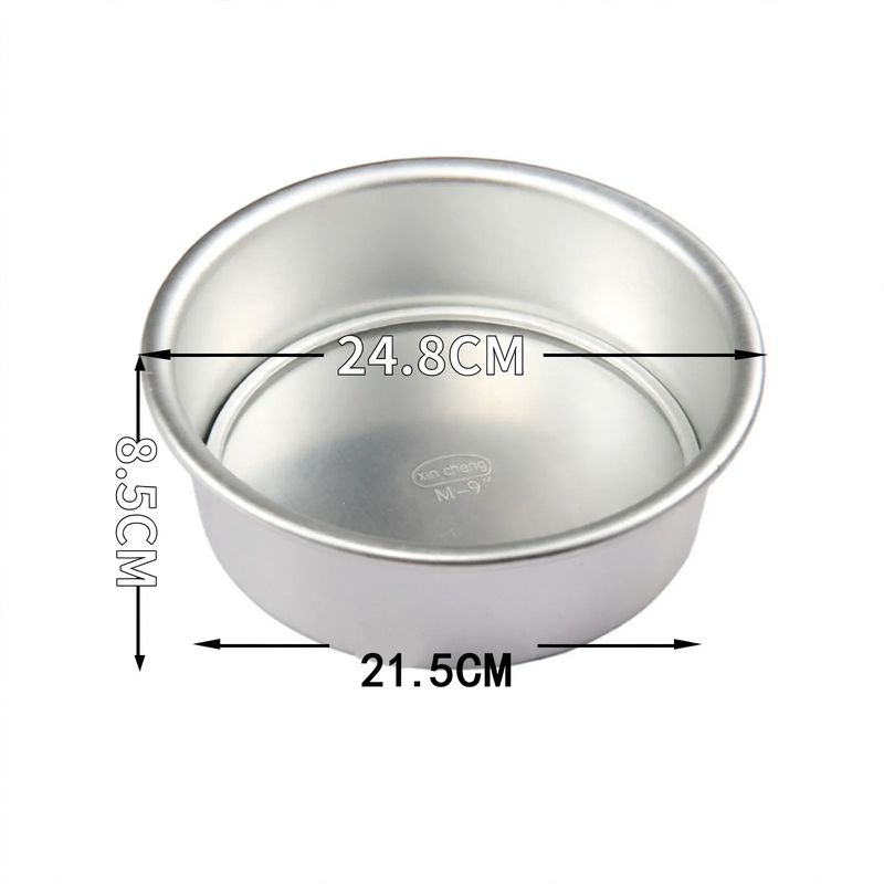 Cake pan, round, with flat base