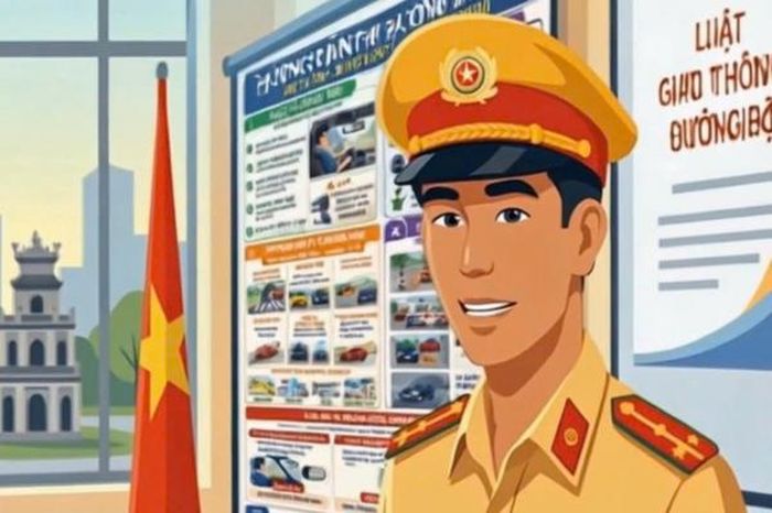 CSGT làm video hướng dẫn kỹ năng xử lý tình huống an toàn khi thi đường trường - Báo Công An Nhân Dân