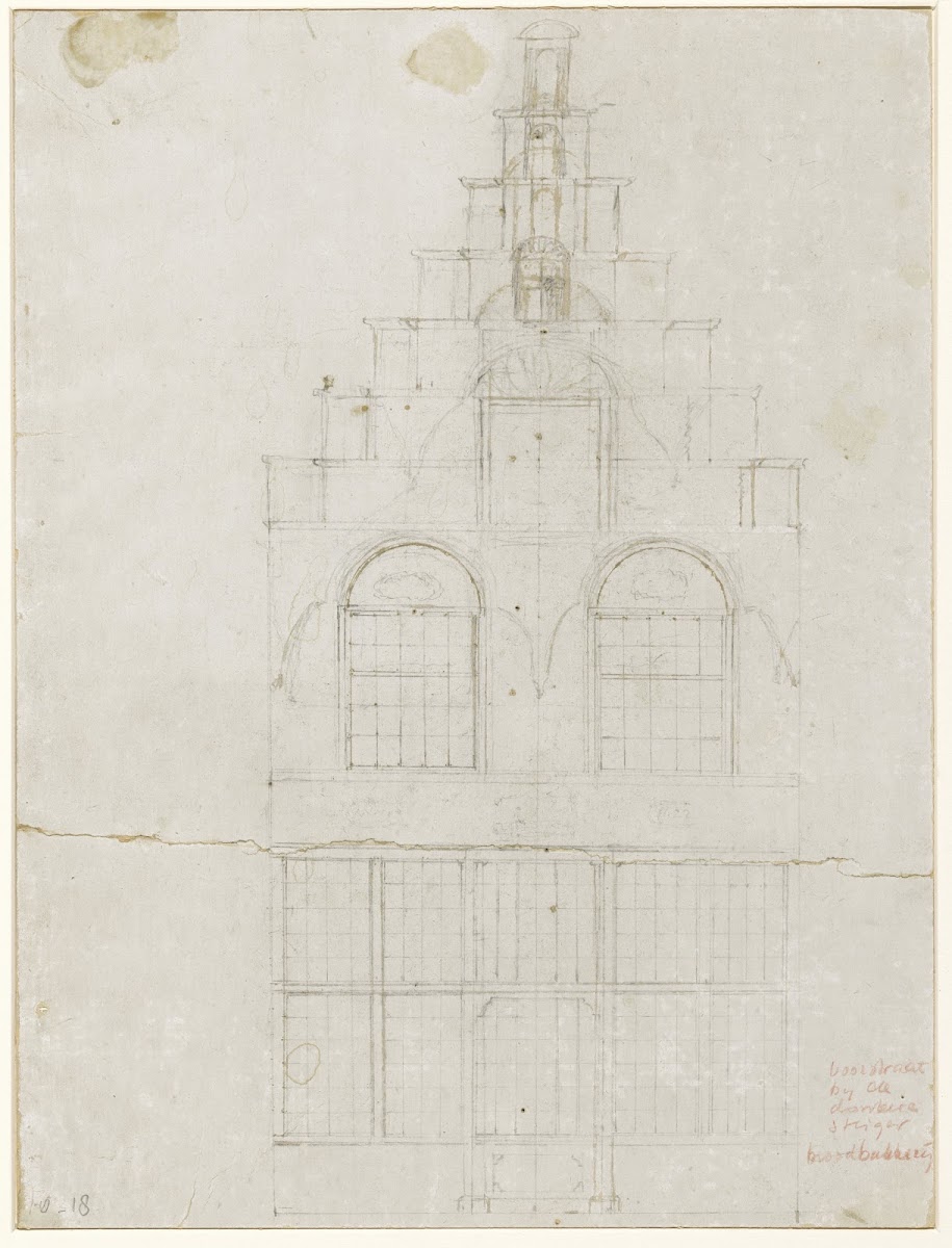 Gevel van de broodbakkerij in de Voorstraat Dordrecht 1874   1925