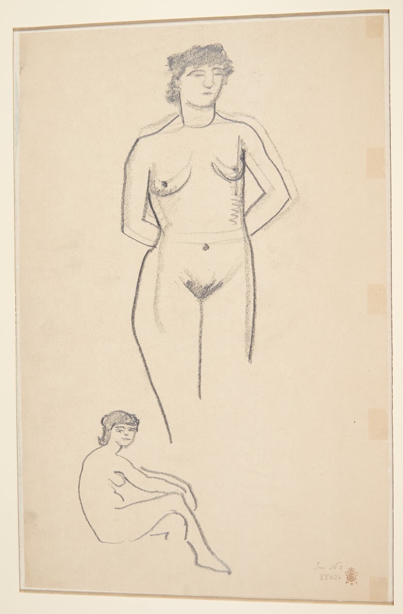Stående og siddende kvindelig model 1907