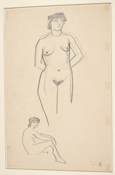 Stående og siddende kvindelig model 1907