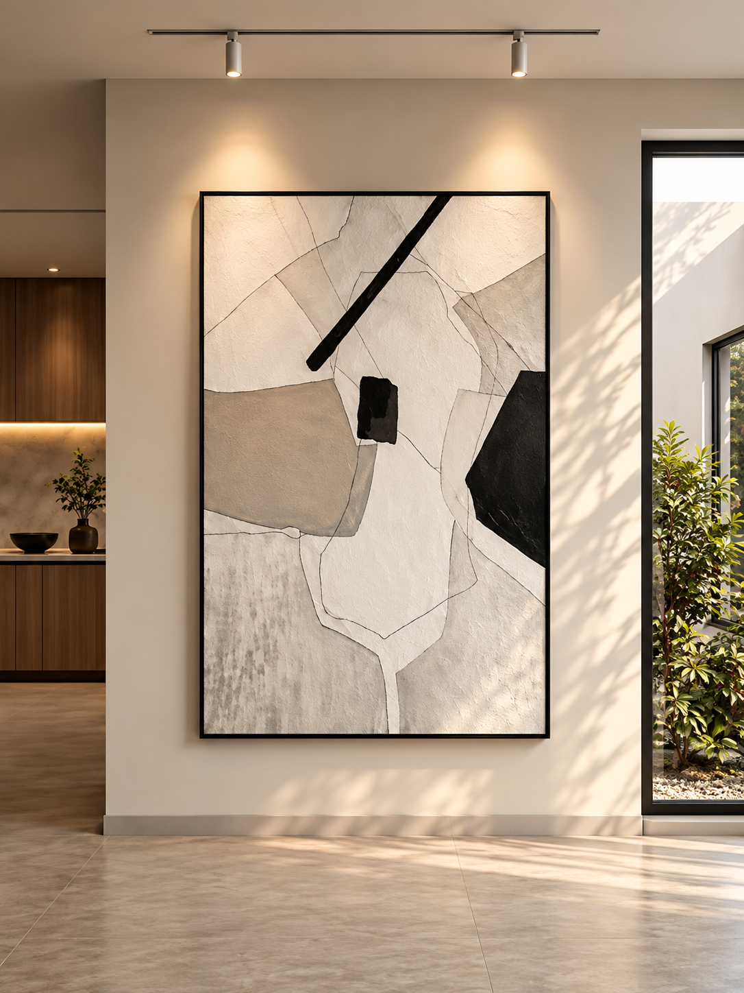Framed Abstract Figure – 140-200cm view 2