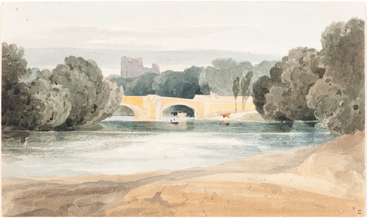 after John Sell Cotman Bridge at Knaresborough c 1802 1804