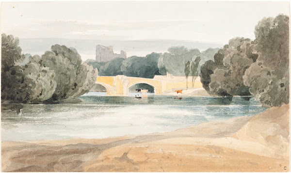 after John Sell Cotman Bridge at Knaresborough c 1802 1804
