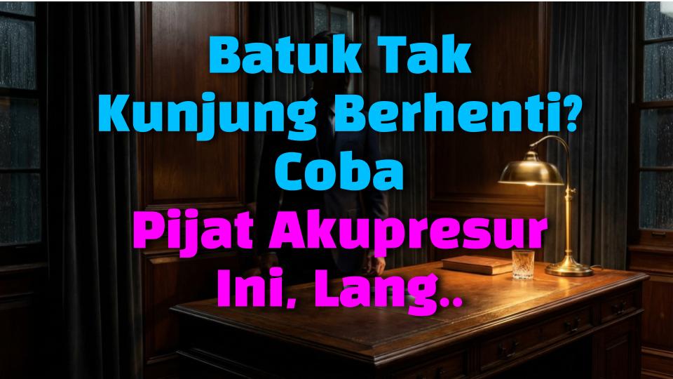 Batuk Tak Kunjung Berhenti? Coba Pijat Akupresur Ini, Langsung Reda! Begini Caranya
