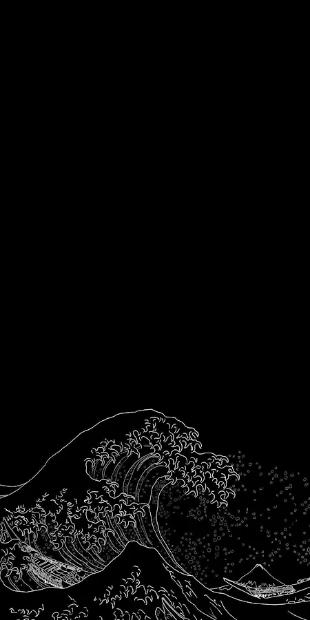 The Great Wave Off Kanagawa iPhone Phone Wallpaper