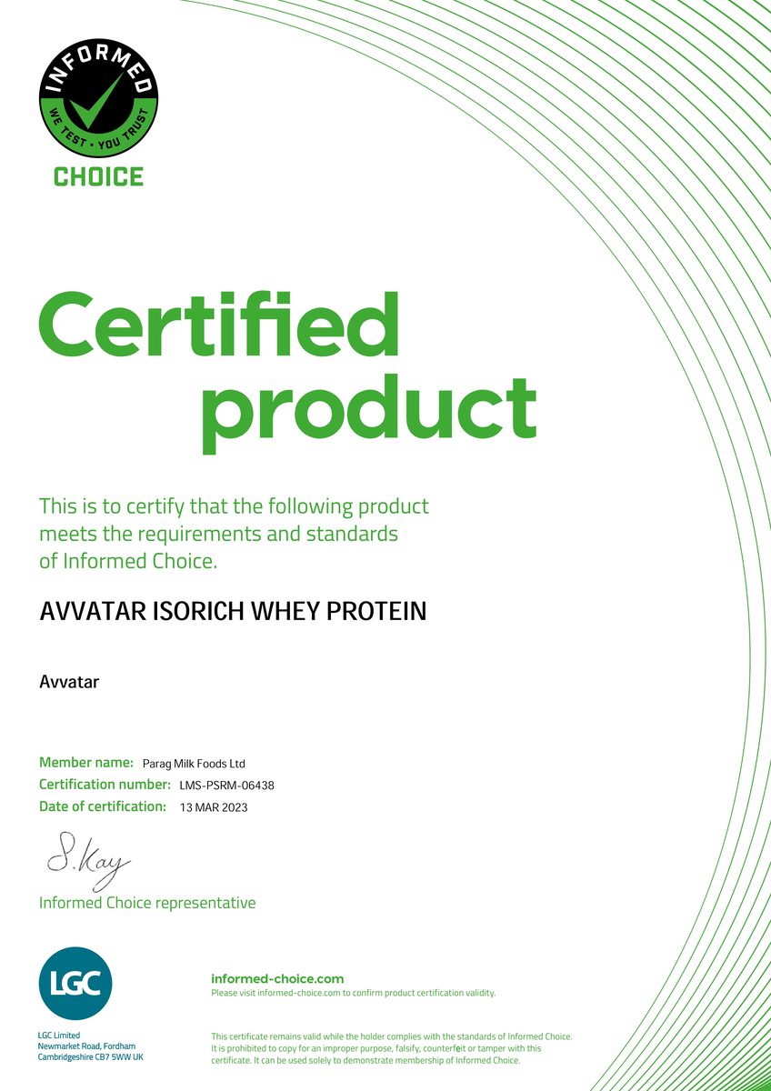 Avvatar Isorich Protein Mango Rush Flavour