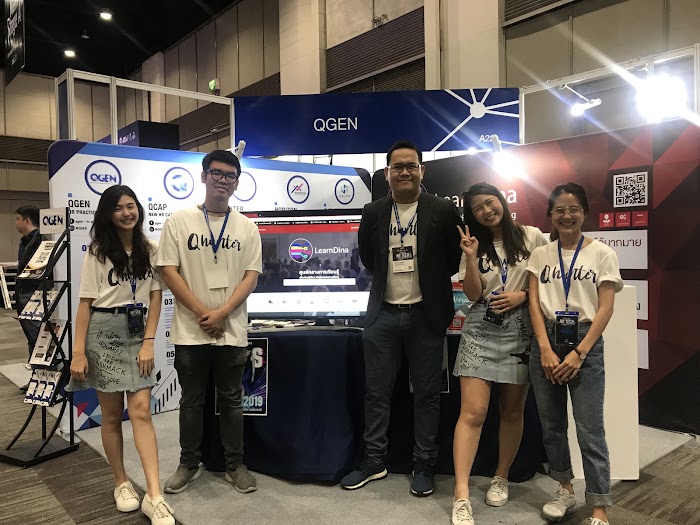 QGEN booth at HR Tech expo