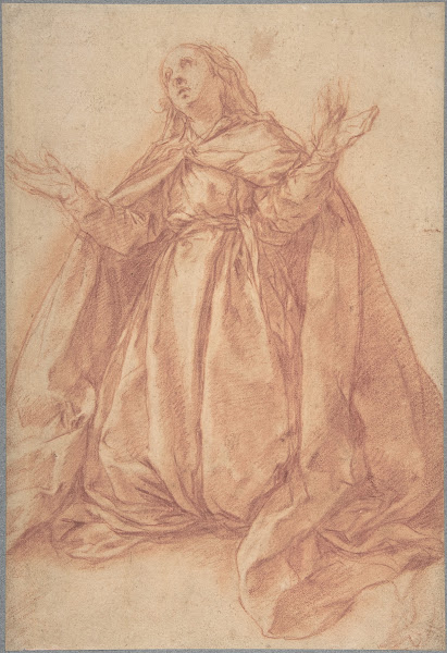 Kneeling Female Figure with Upraised Arms 16th century