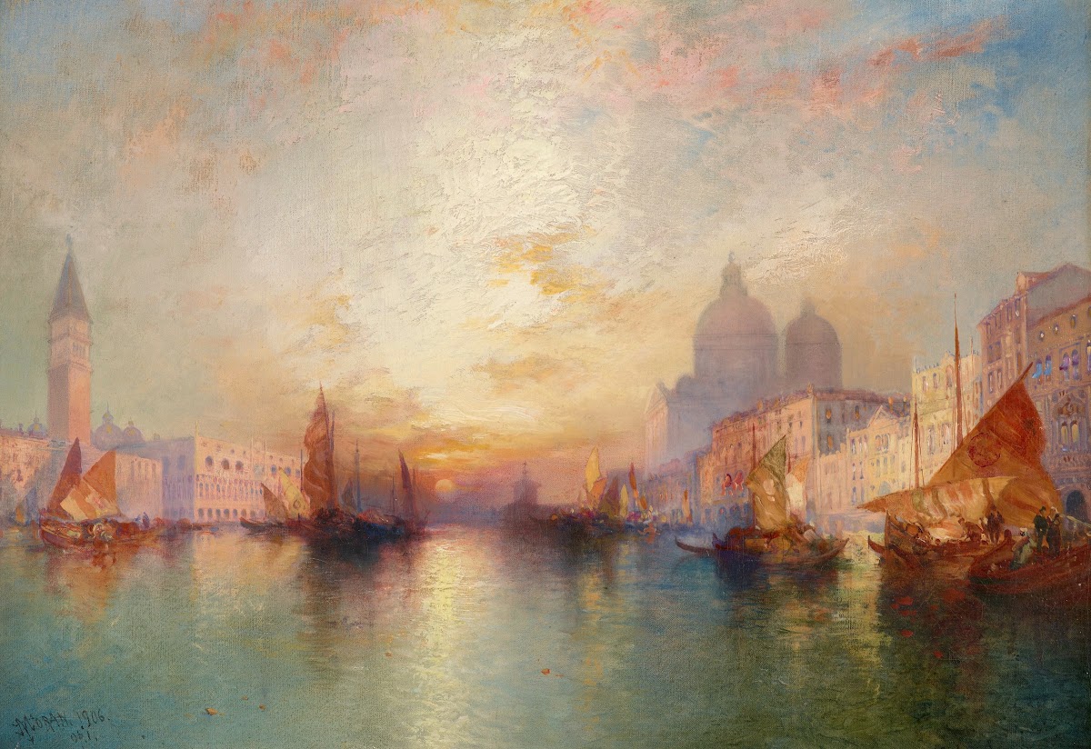 Venice Grand Canal at Sunset 1906