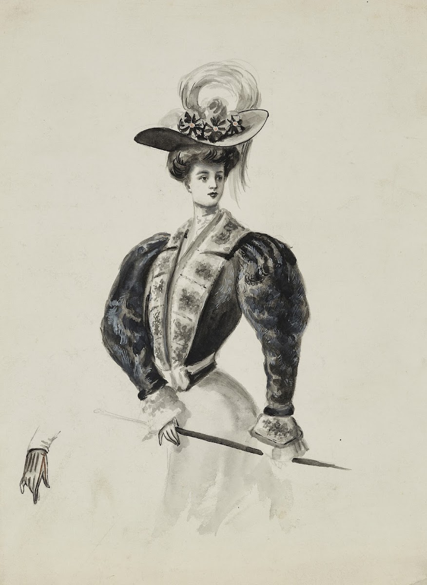 Dessin de mode 1899 1900