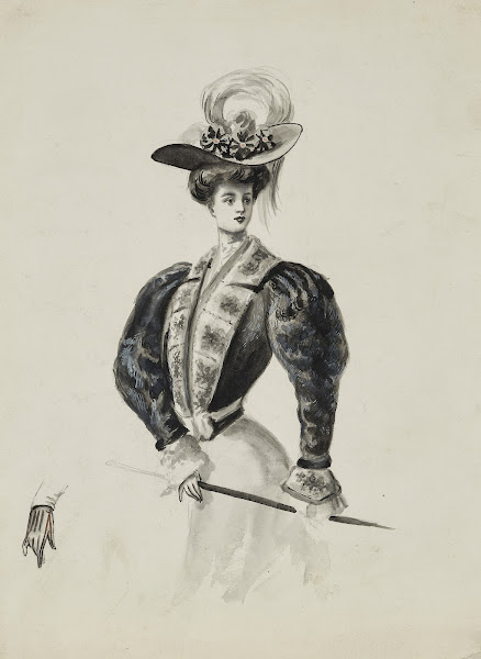 Dessin de mode 1899 1900