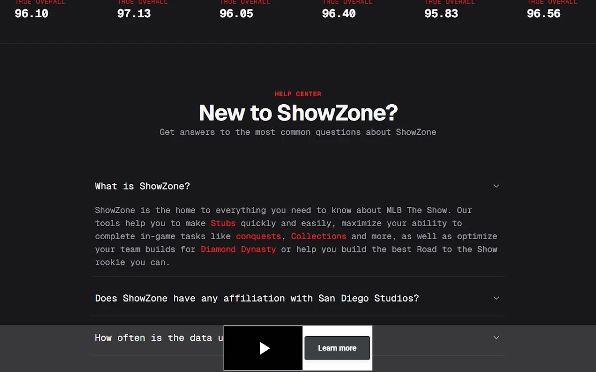 Captura de showzone.io