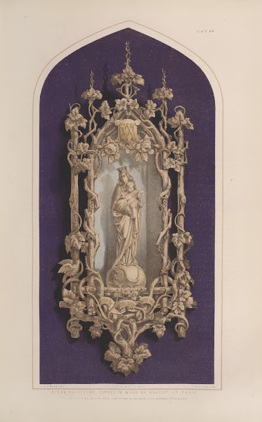 Niche and figure carved in wood 1851   1853