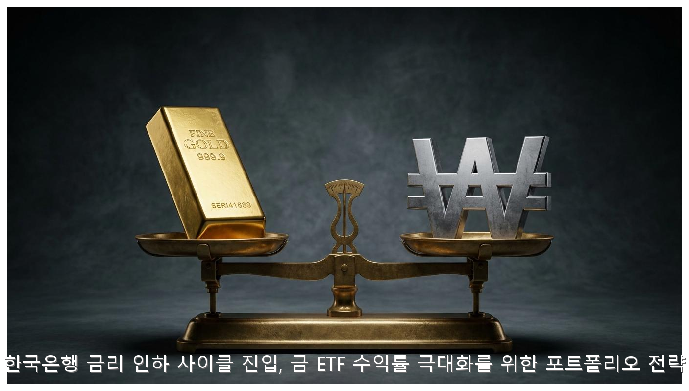 한은 금리 인하 수혜 금 ETF 투자 전략 핵심 안내 및 분석 인포그래픽 (7)