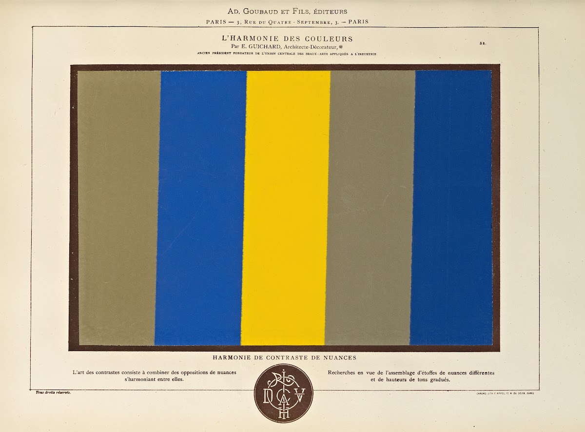 Lharmonie des couleurs  Pl042 1880