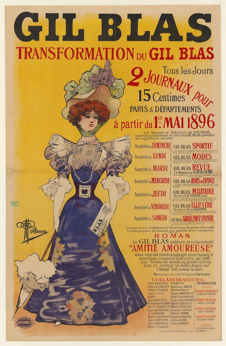 Gil Blas Transformation du Gil Blas 1896