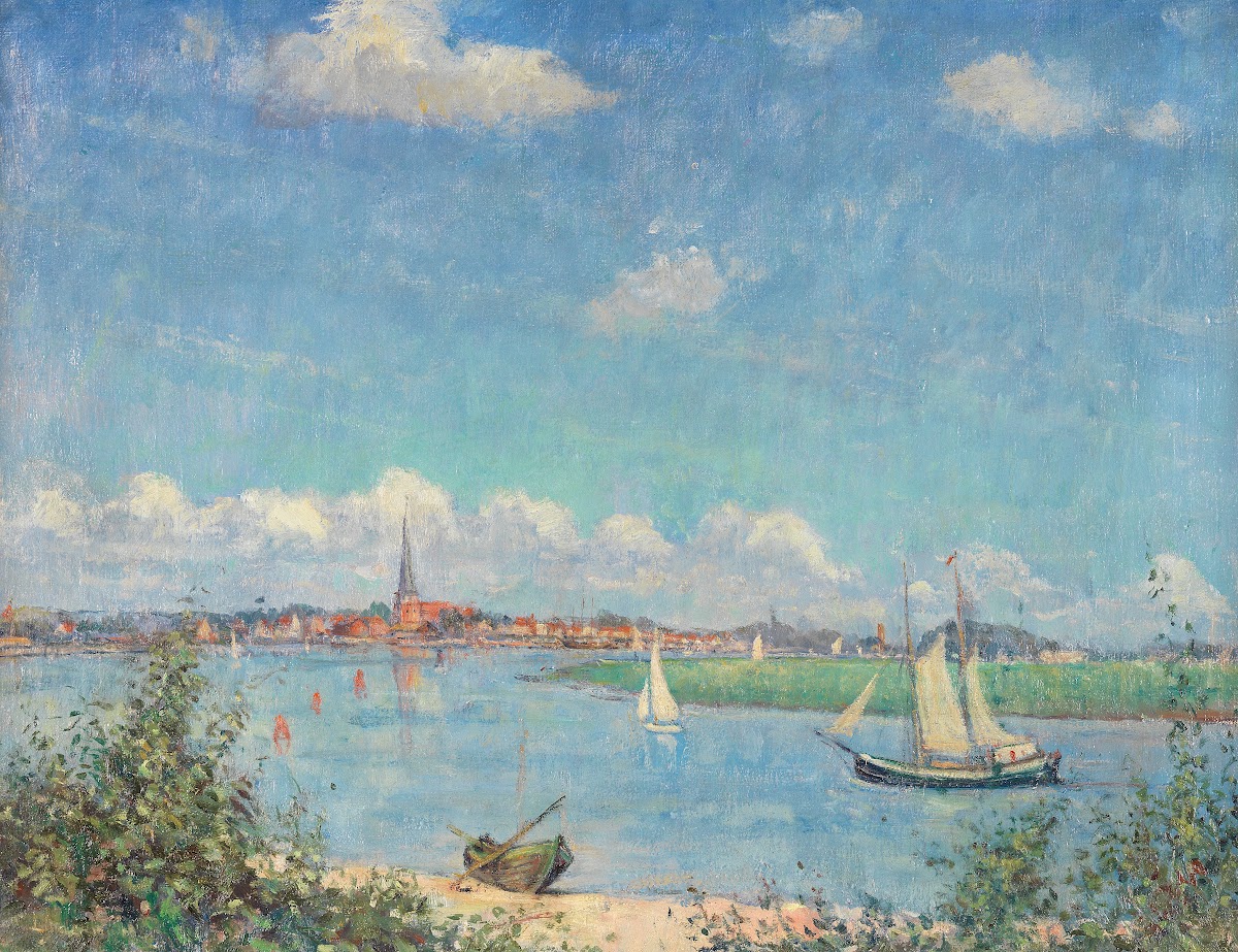 Blick auf Travemünde 1900