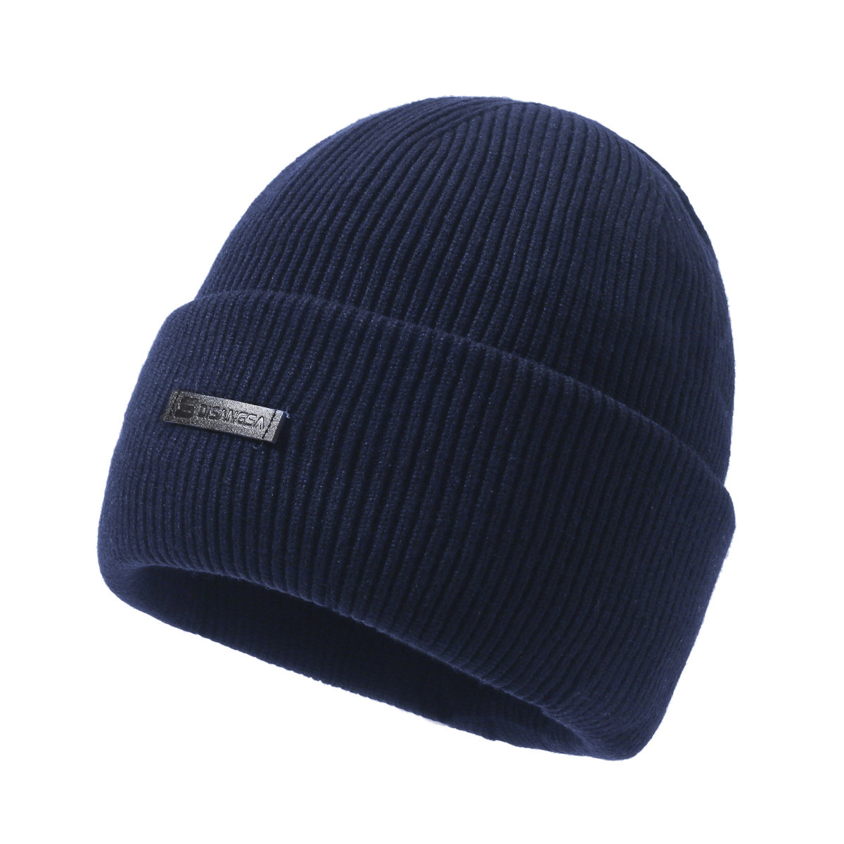 Warming set of knitted hat and neck warmer