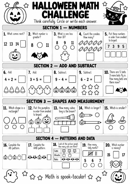 Halloween Math Challenge