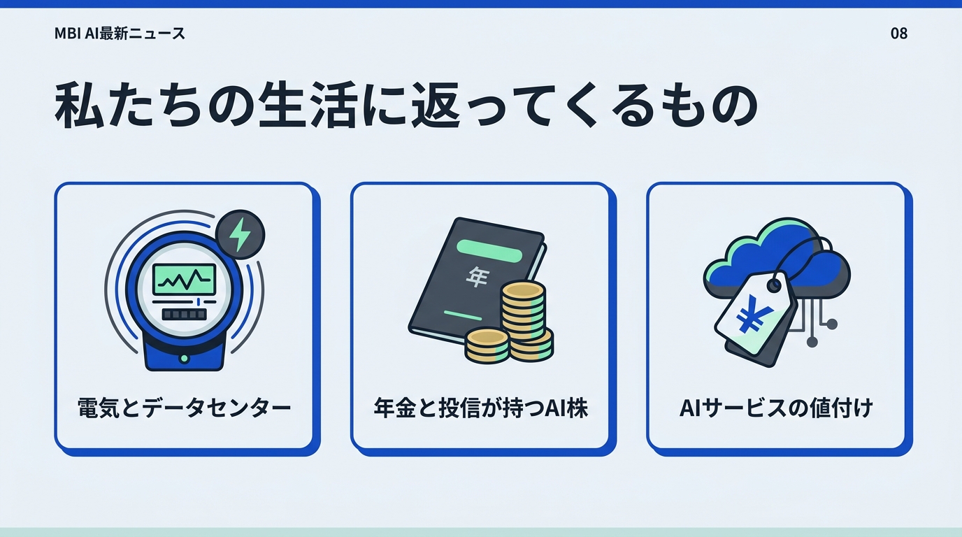 私たちの生活と、3つの実務に返ってくるもの