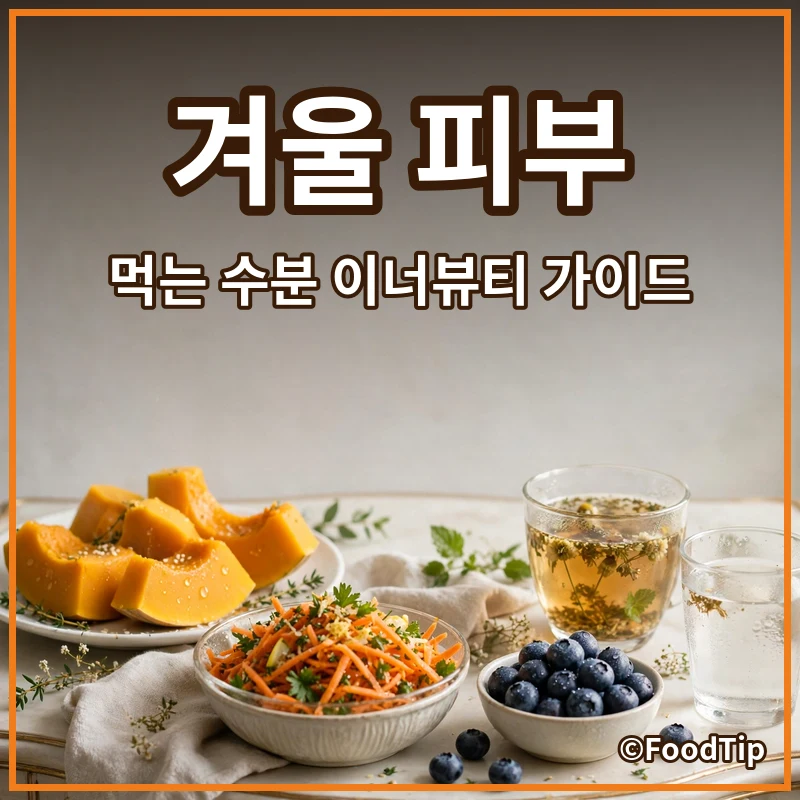 겨울철 건조한 피부, 이제 그만! '먹는 수분'으로 채우는 이너뷰티 가이드