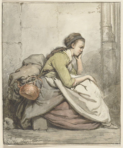 Zittende vrouw met een koperen ketel 1763   1826