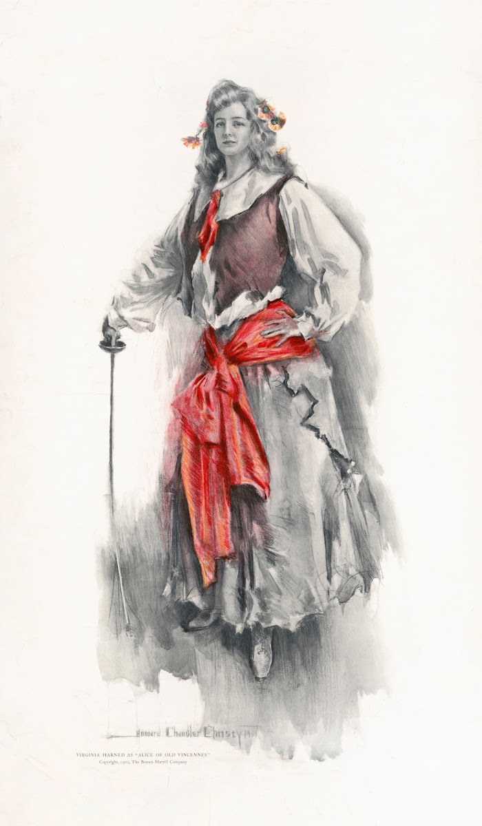 Virginia Harned As Alice Of Old Vincennes 1902
