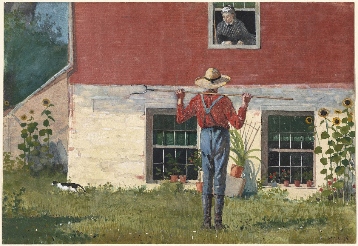 In the Garden Rustic Courtship 1874