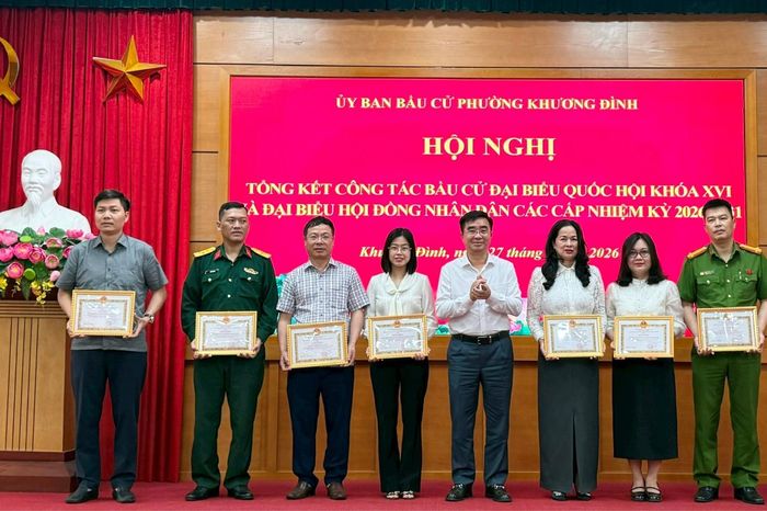 Phường Khương Đình tổng kết công tác bầu cử nhiệm kỳ 2026–2031 - Đài Phát thanh và truyền hình Hà Nội