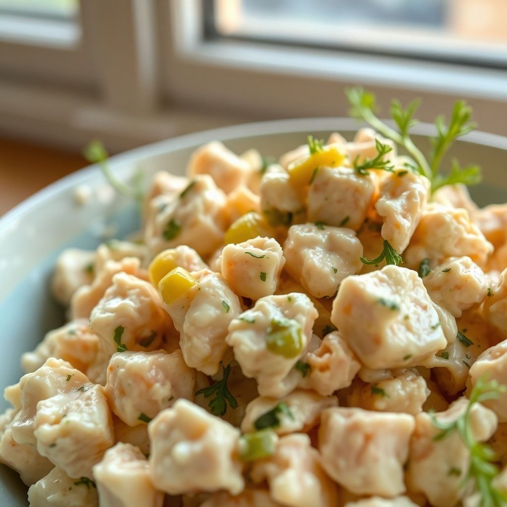 High-Protein Dill Pickle Chicken Salad: Creamy, Easy, High-Protein Meal (Ready in 40 Minutes) finished