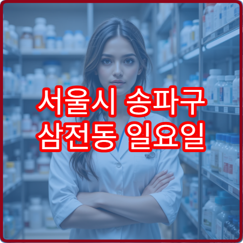 서울시 송파구 삼전동 일요일 당번약국 갑작스런 증상 시 약 구매 장소