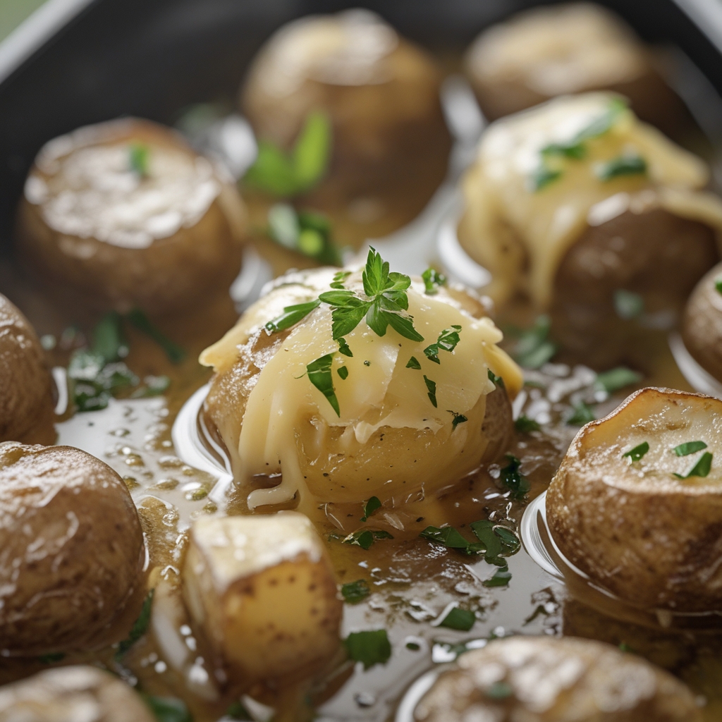 Slow Cooker Garlic Butter Beef Bites with Potatoes - Easy Comfort Food Recipe