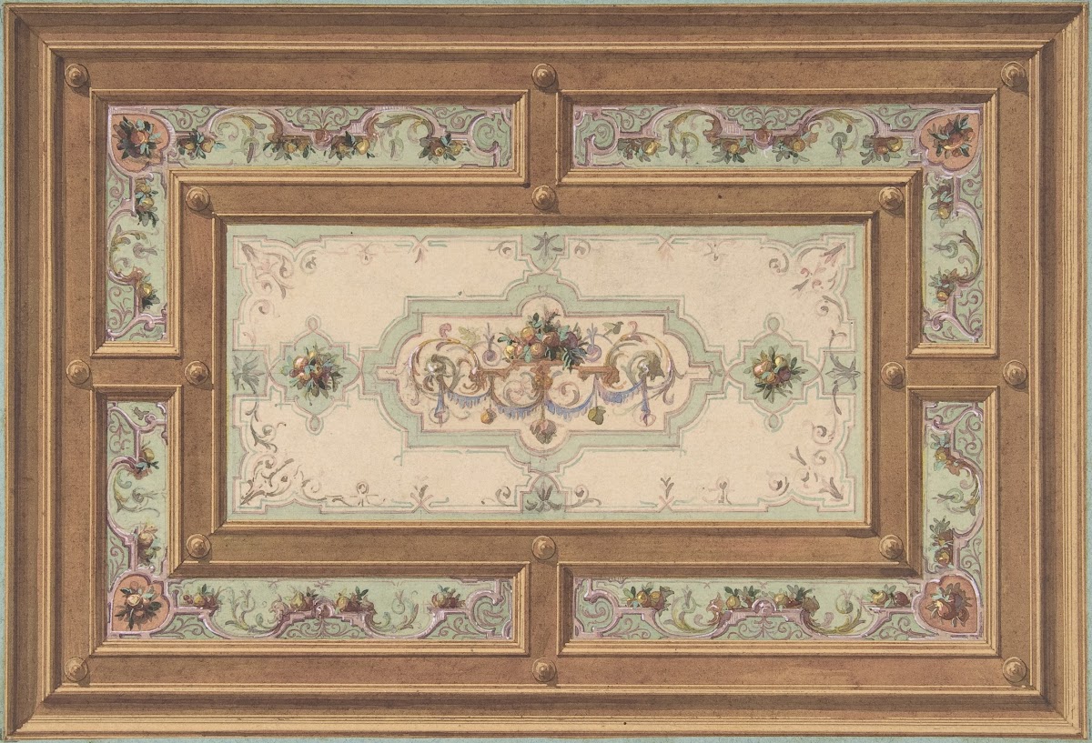 Design for a Painted Ceiling 19th Century