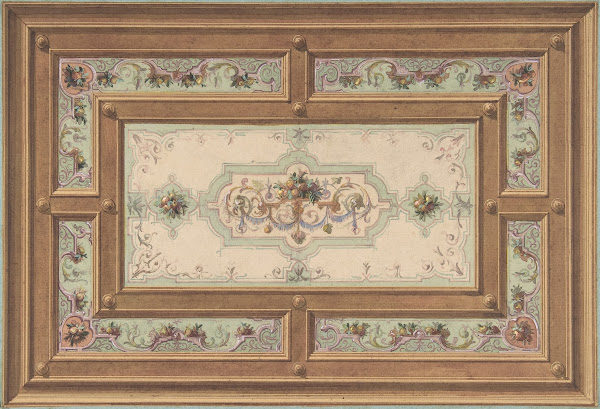Design for a Painted Ceiling 19th Century
