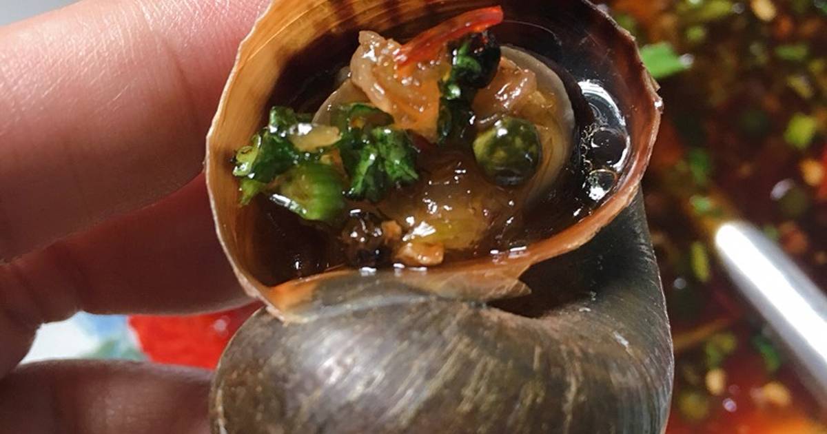 Ốc bưu hấp nước mắm